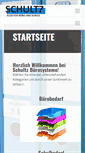 Mobile Screenshot of buero-schultz.de